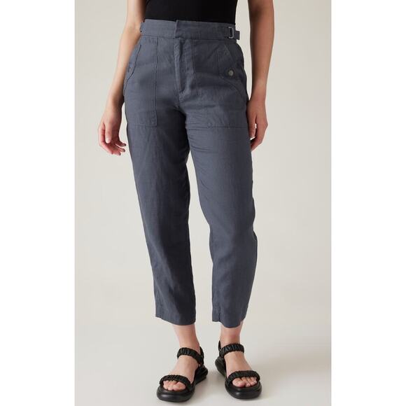 Athleta Blue Utility Casual Pants - Picture 1 of 6